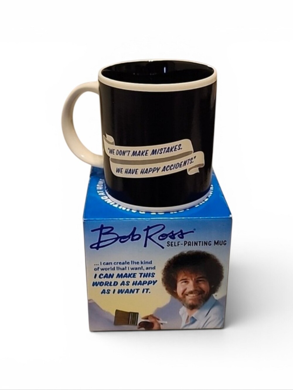 Bob Ross Self Painting Color Changing Coffee Mug New in Box - Picture 2 of 3